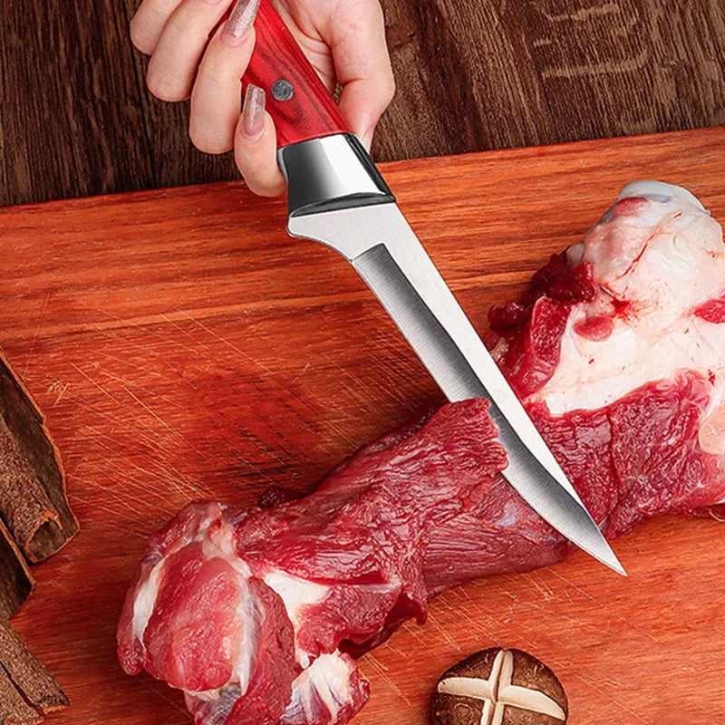 InLeung Stainless Steel Boning Knife – 14.8" Kitchen Utility