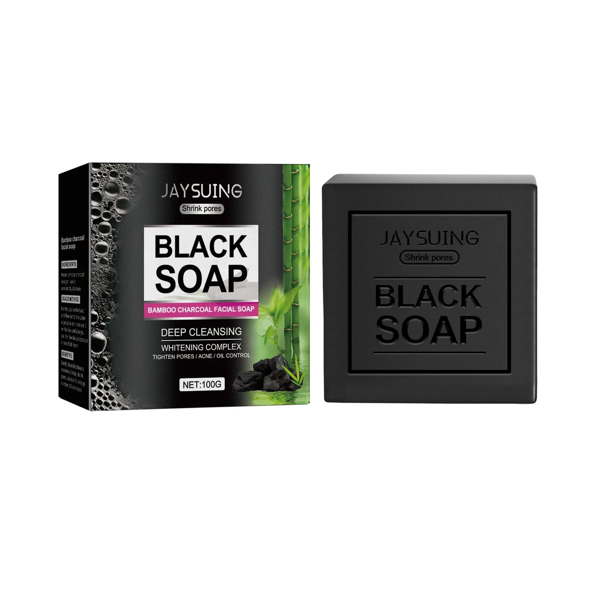 Bamboo Charcoal Face Soap – Deep Clean, Blackhead & Pore Care