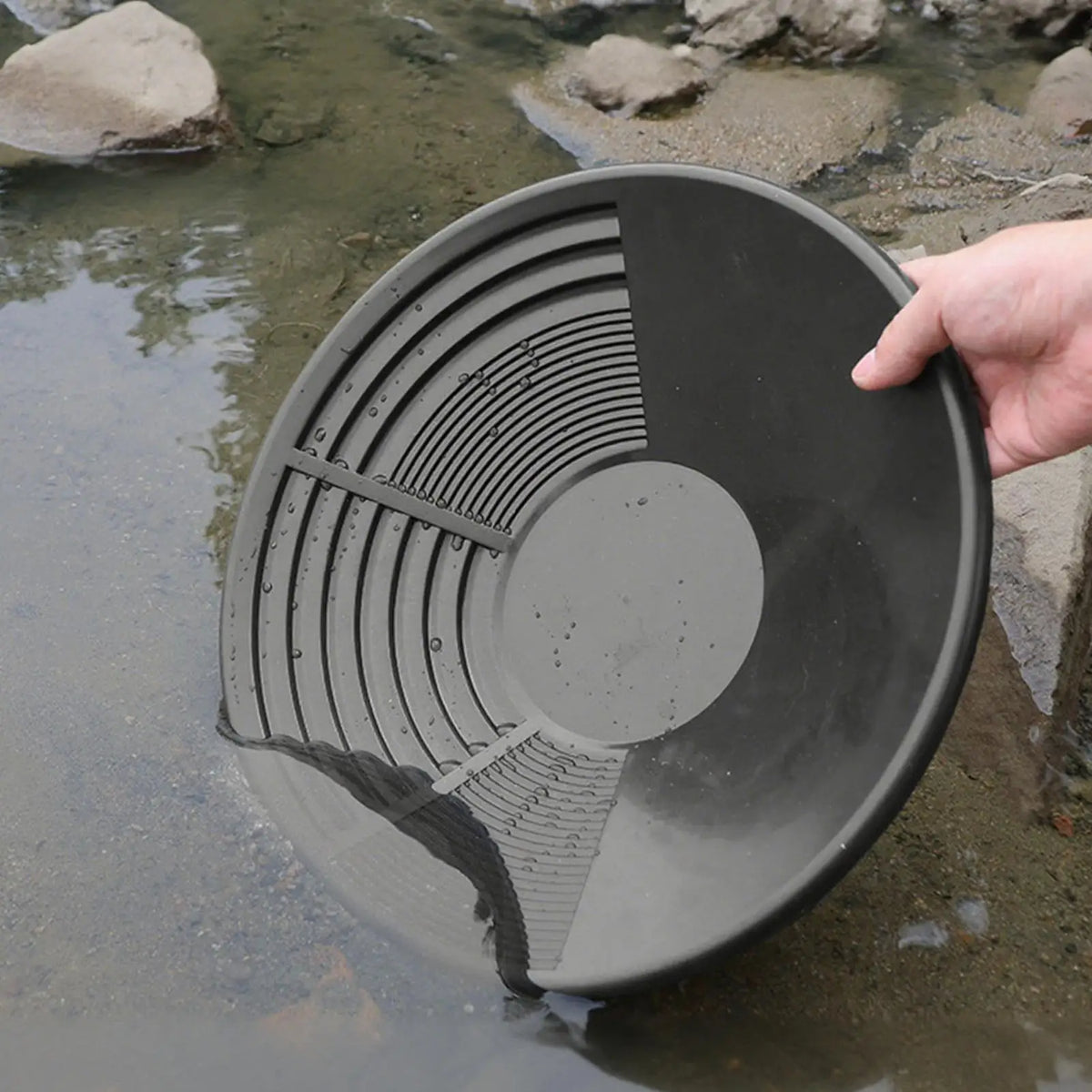 Plastic Gold Pan Basin Mining Ergonomic Panning Tool Equipment