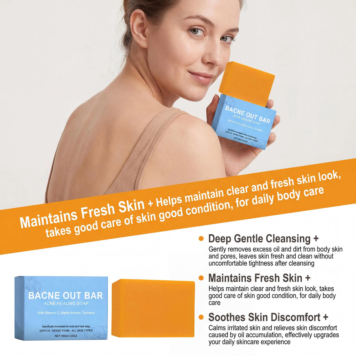 Turmeric Cleansing Bar Soap – Exfoliate, Brighten & Deep Clean