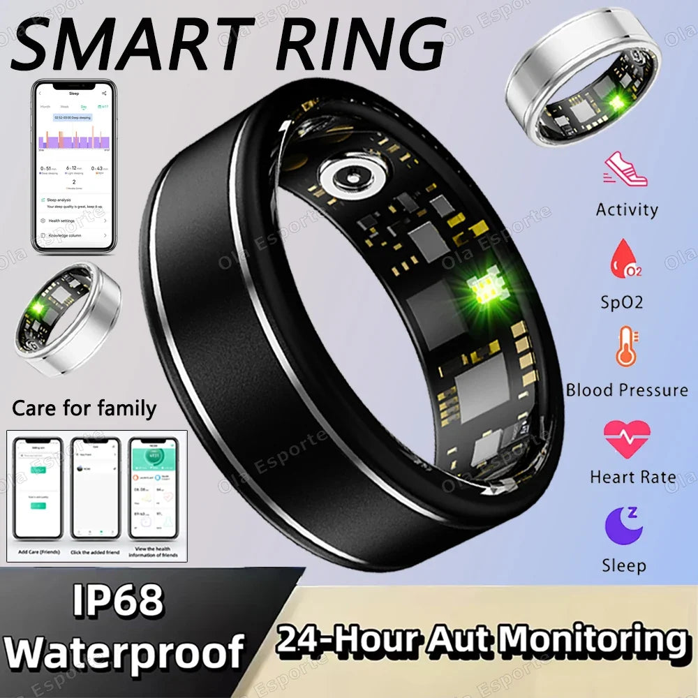 Smart Ring Heart Rate SpO2 Sleep Tracker | 5ATM Waterproof