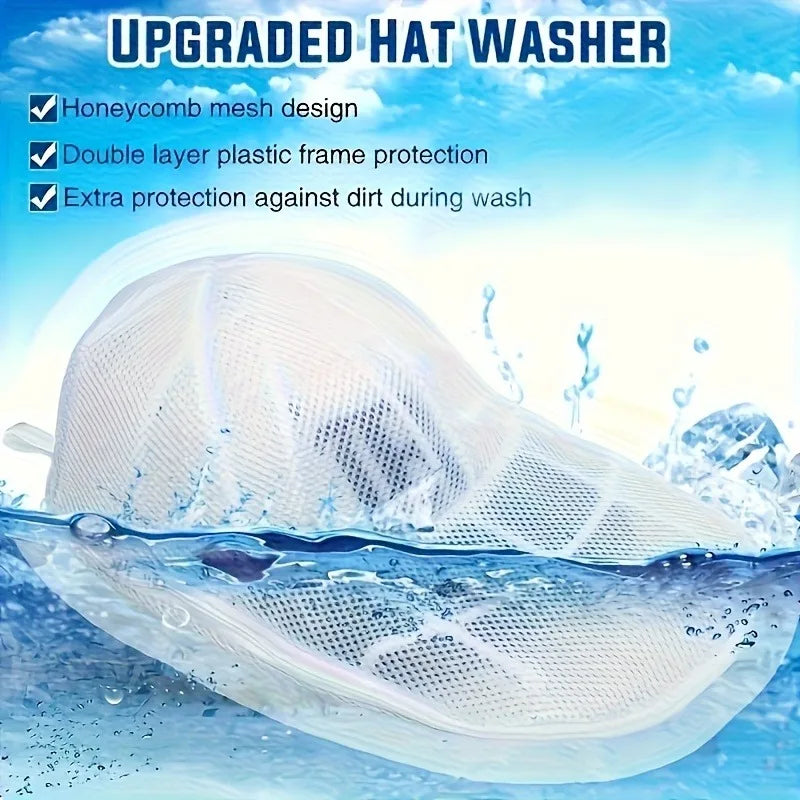 Hat Washing Bag Rack Mesh Baseball Cap Cleaning Gentle Efficient