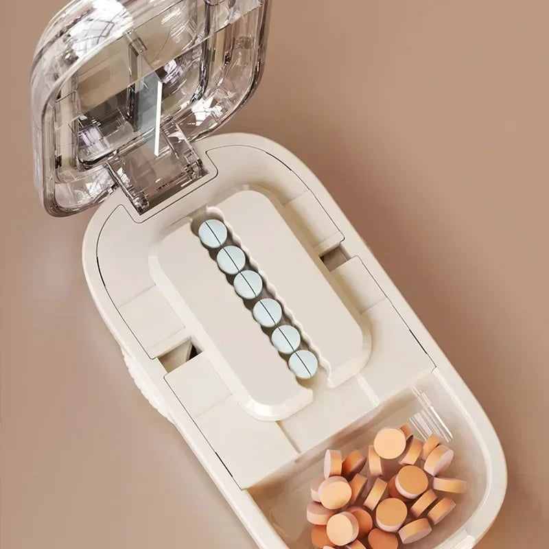 Multi-Function Pill Cutter & Splitter with Storage Box