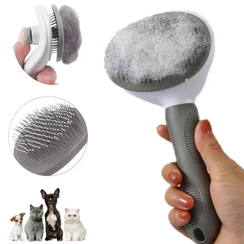 Pet Grooming Comb – Cat & Dog Hair Removal Brush Tool