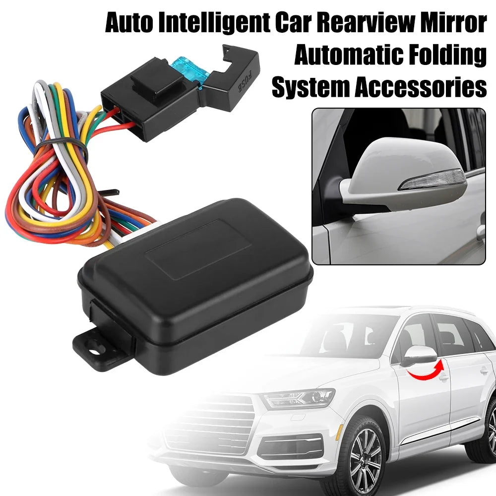 Universal Auto Rearview Mirror Folding System | Smart Car Accessory
