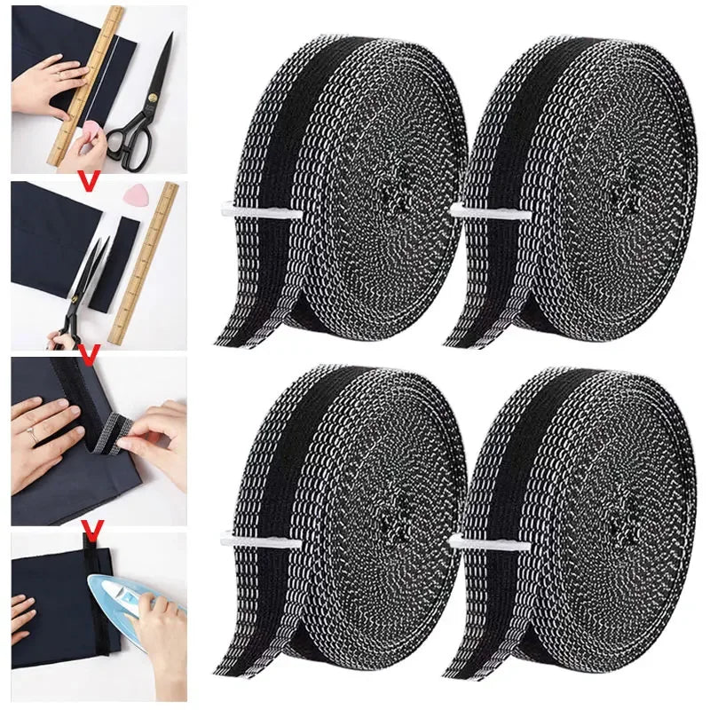 Iron-On Hem Tape – No-Sew Pants Edge Repair for Jeans