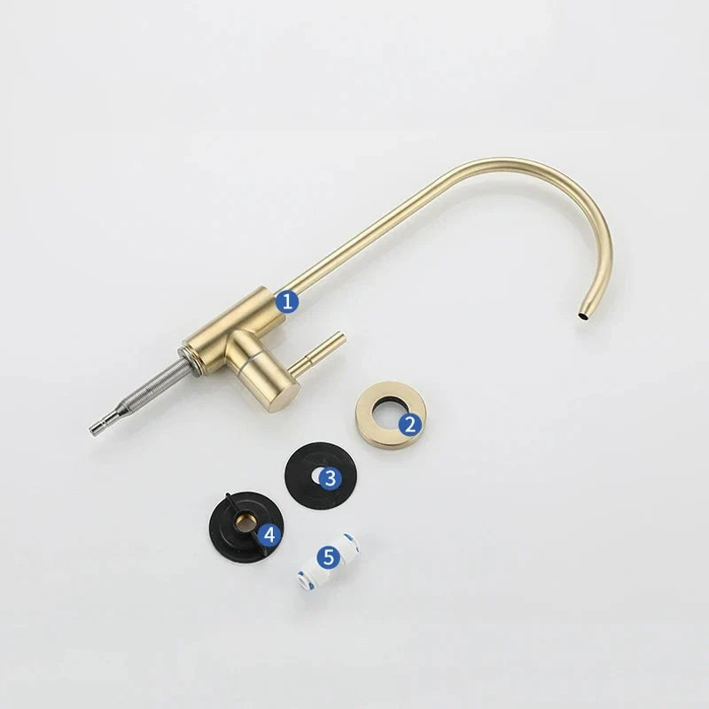Stainless Steel Drinking Water Faucet – 1/4" Kitchen Filter Tap