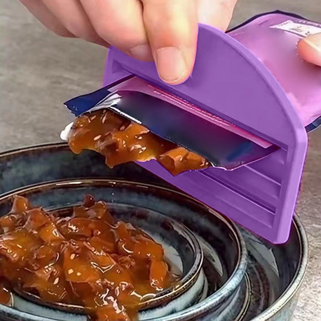 Cat Food Pouch Squeezer | Portable Wet Food Dispenser for Cats