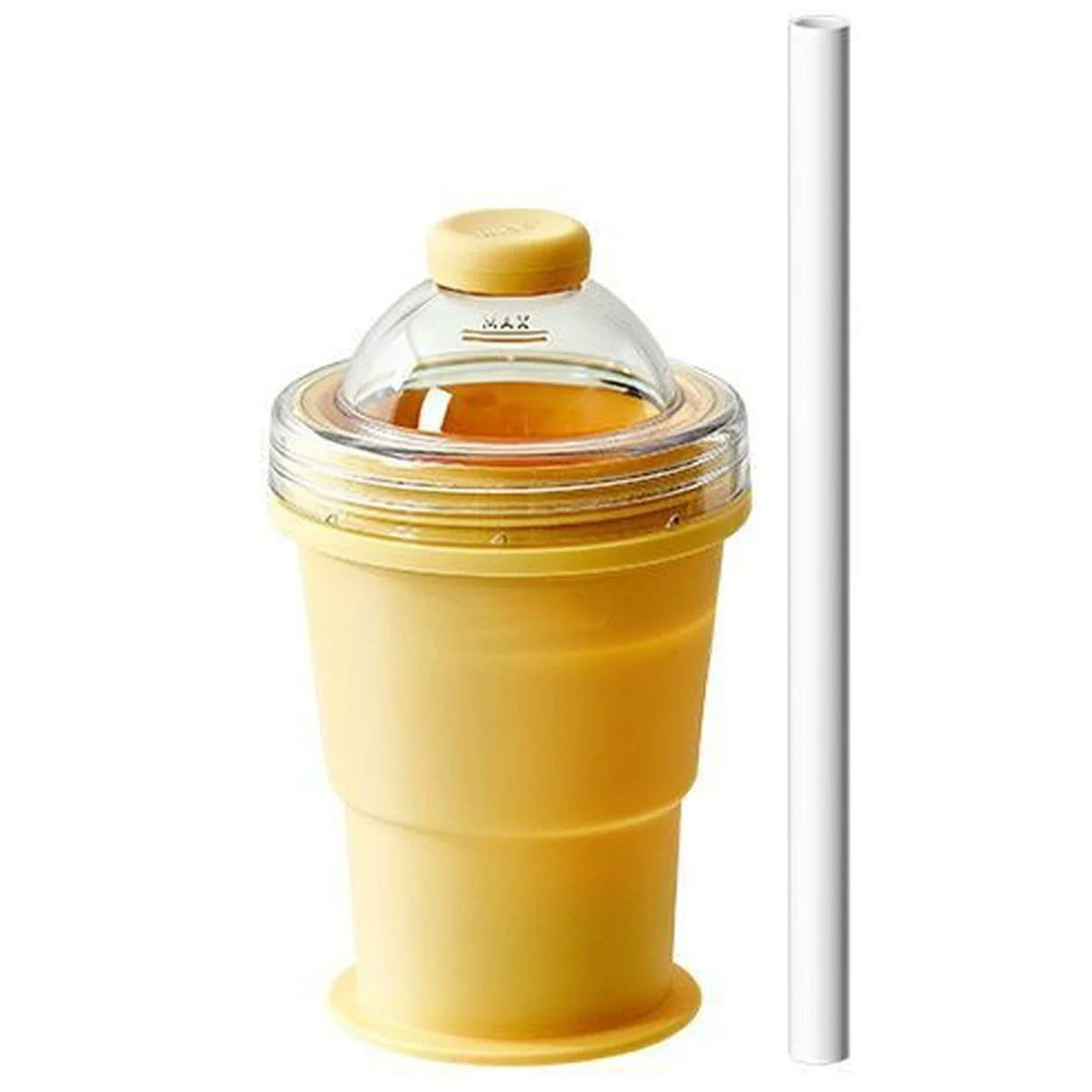 2-in-1 Collapsible Silicone Ice Ball Maker Cup | Foldable Tumbler