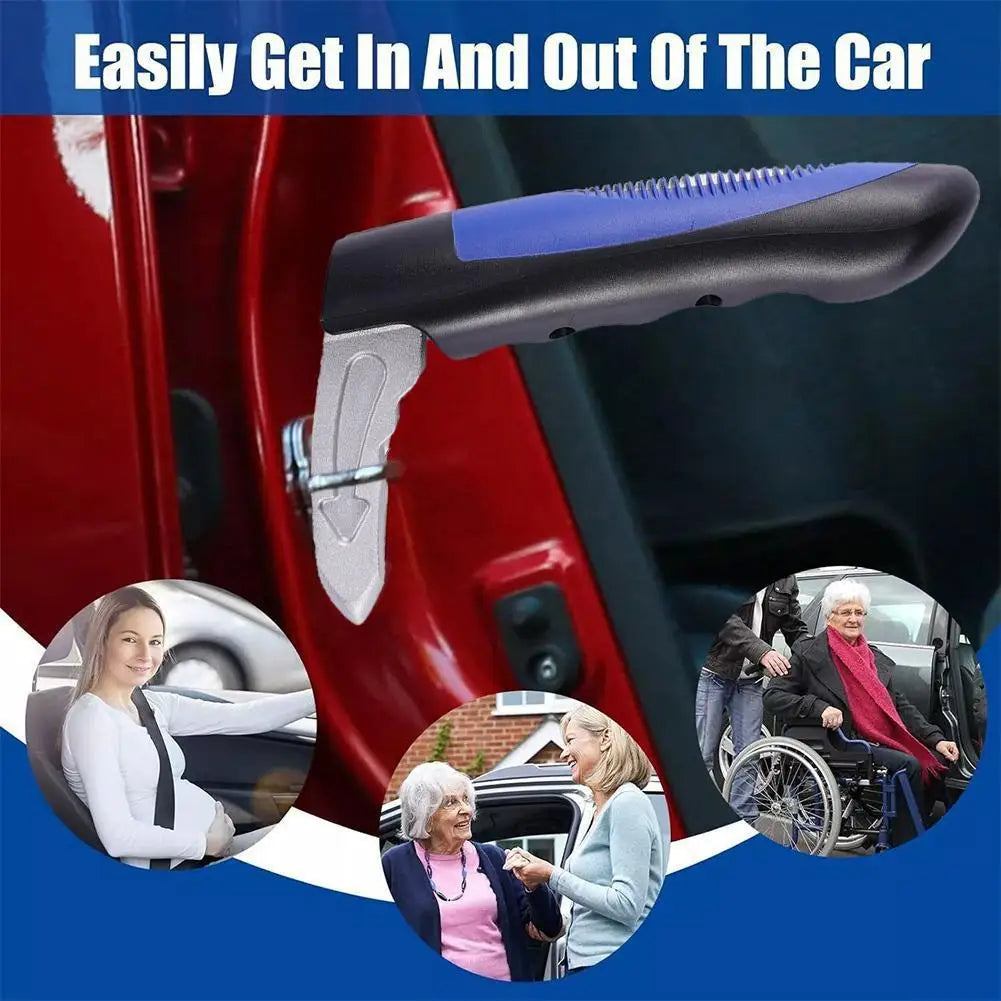 2-in-1 Car Door Grab Bar & Window Breaker | Non-Slip Safety Tool