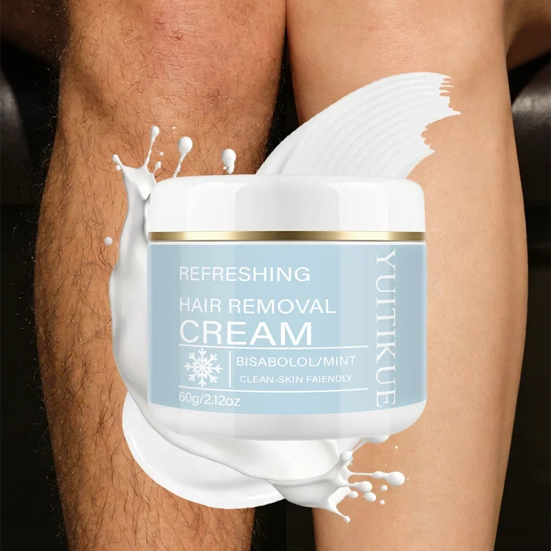 YUITIKUE Cooling Mint Hair Removal Cream – Men & Women 60g