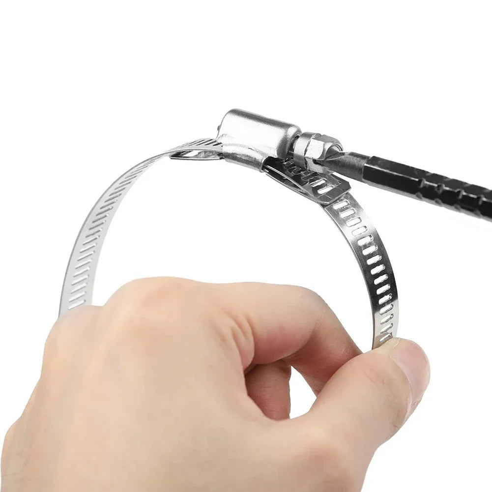 9 8ft Adjustable Large Hose Clamps Worm Gear Stainless Steel Clamp+6