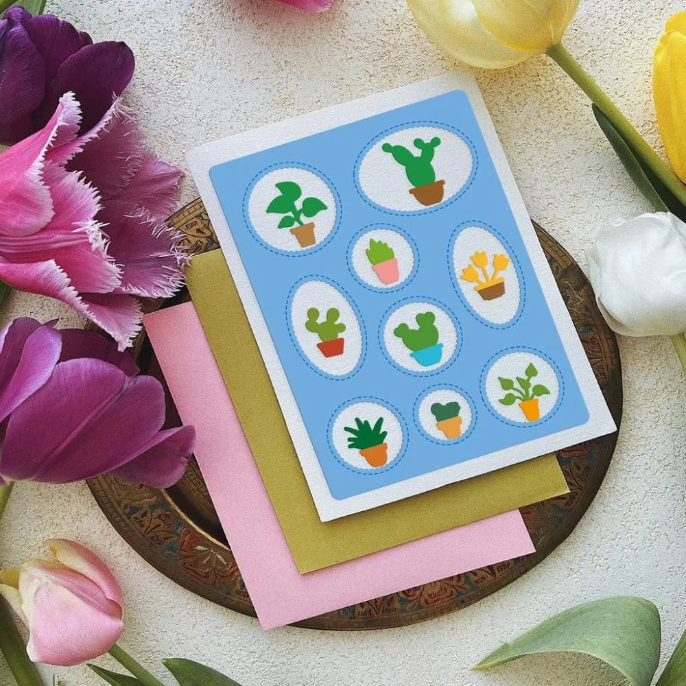 Wacky Windows Metal Cutting Dies – Animal & Plant Frame Stencils