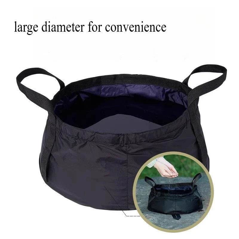 Portable Folding Basin 8.5L – Camping & Travel Wash Bowl