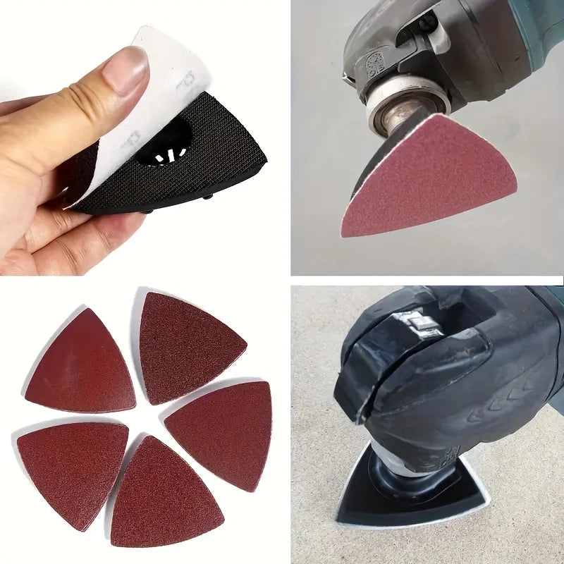 30 Sanded Paper Triangular Hook Loop Sandpaper Bonding Oscillation