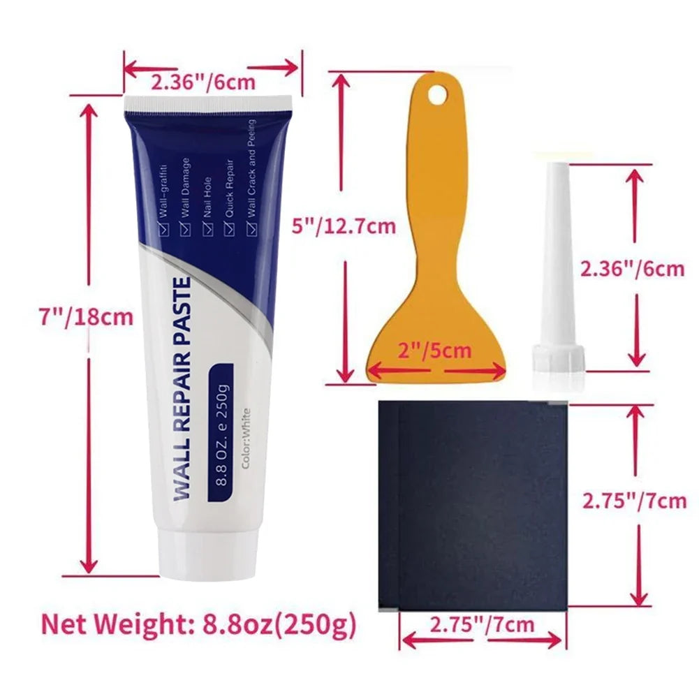 Drywall Patch Repair Kit – Quick-Dry Wall Filler Paste & Tools