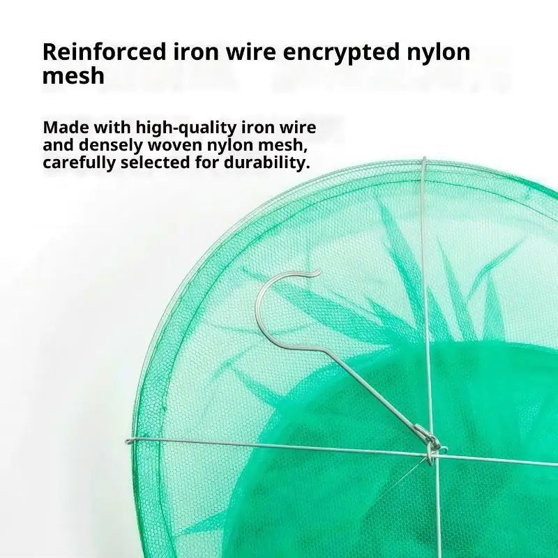 Reusable Hanging Fly Trap Green Mesh Effective Safe Capture Outdoor