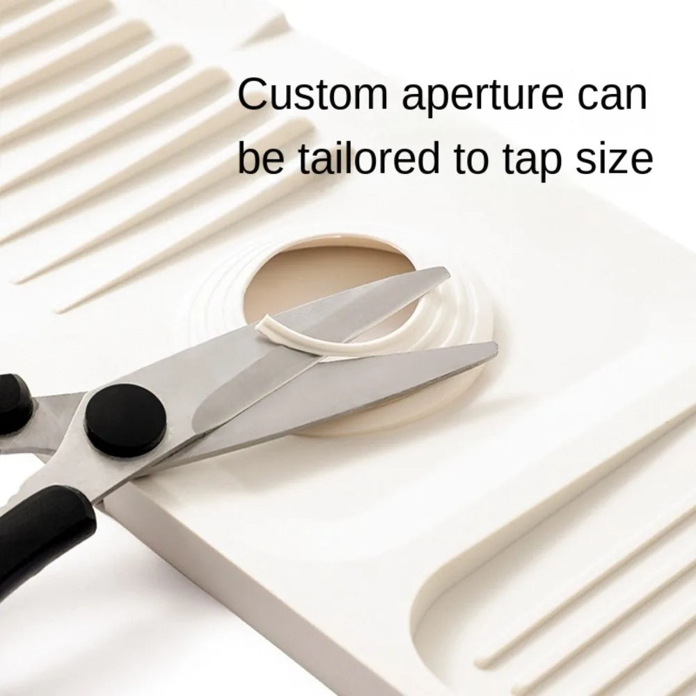 Portable Silicone Faucet Mat Anti-slip Thicken Sink Splash Guard