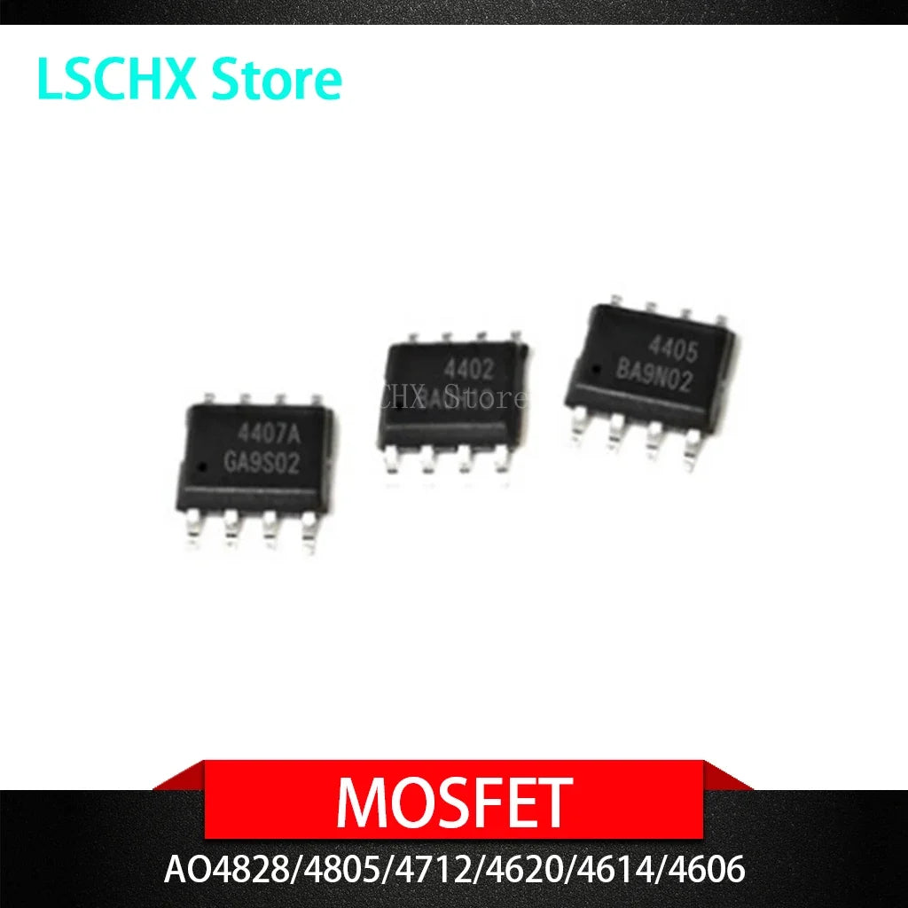 10PCS AO Series SOP MOSFET Transistors – AO4606 AO4614 & More