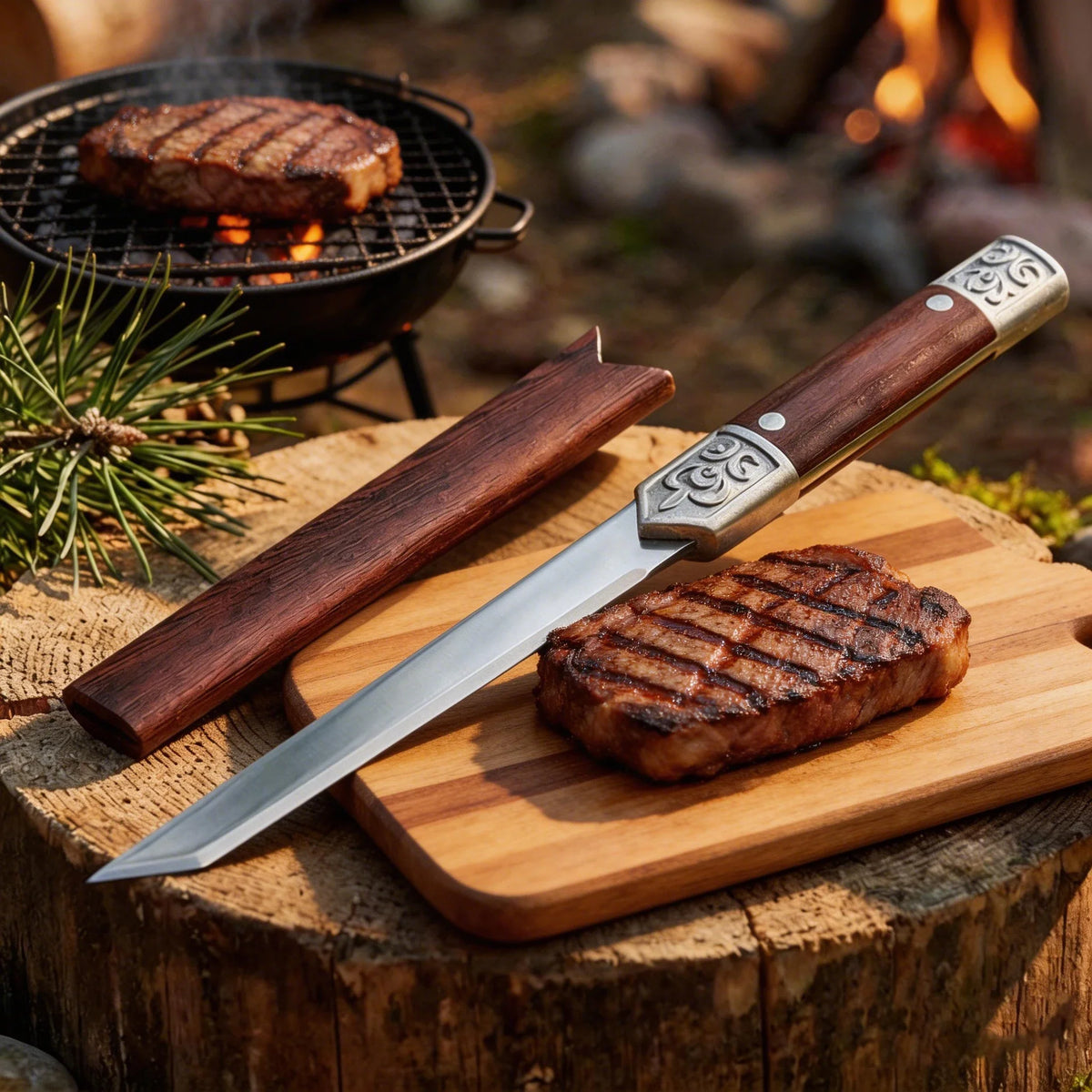Stainless Steel Camping Fruit Knife – Portable Outdoor Peeling Knife