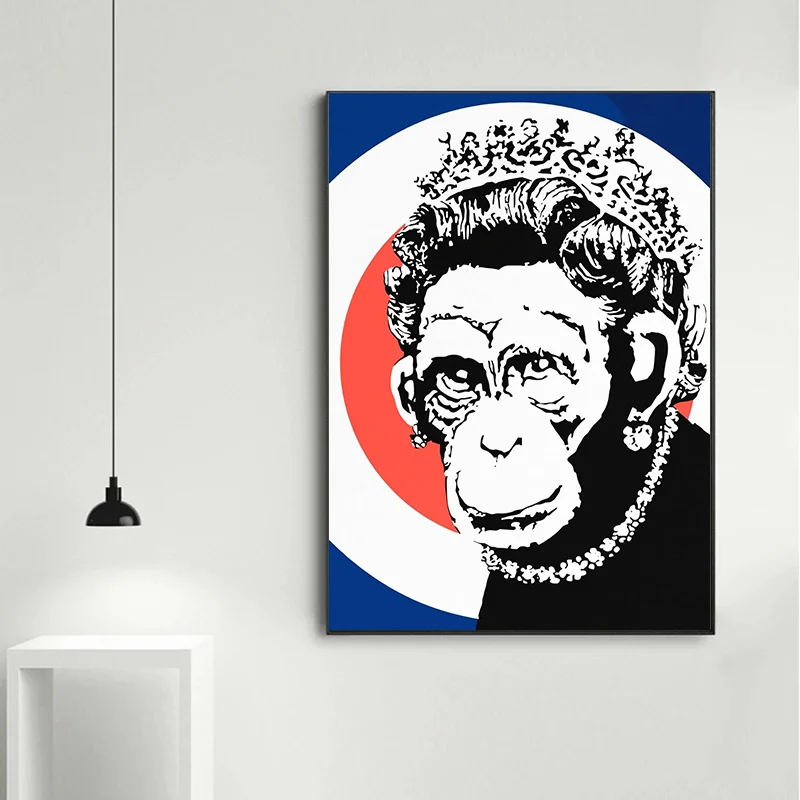 Banksy Graffiti Canvas Print | Anti-War Street Art Wall Poster