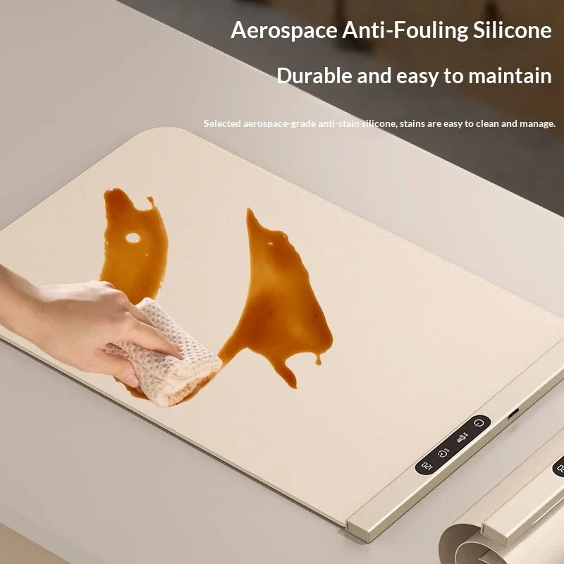 HOMEFISH Portable Food Warming Plate & Table Mat | 220V