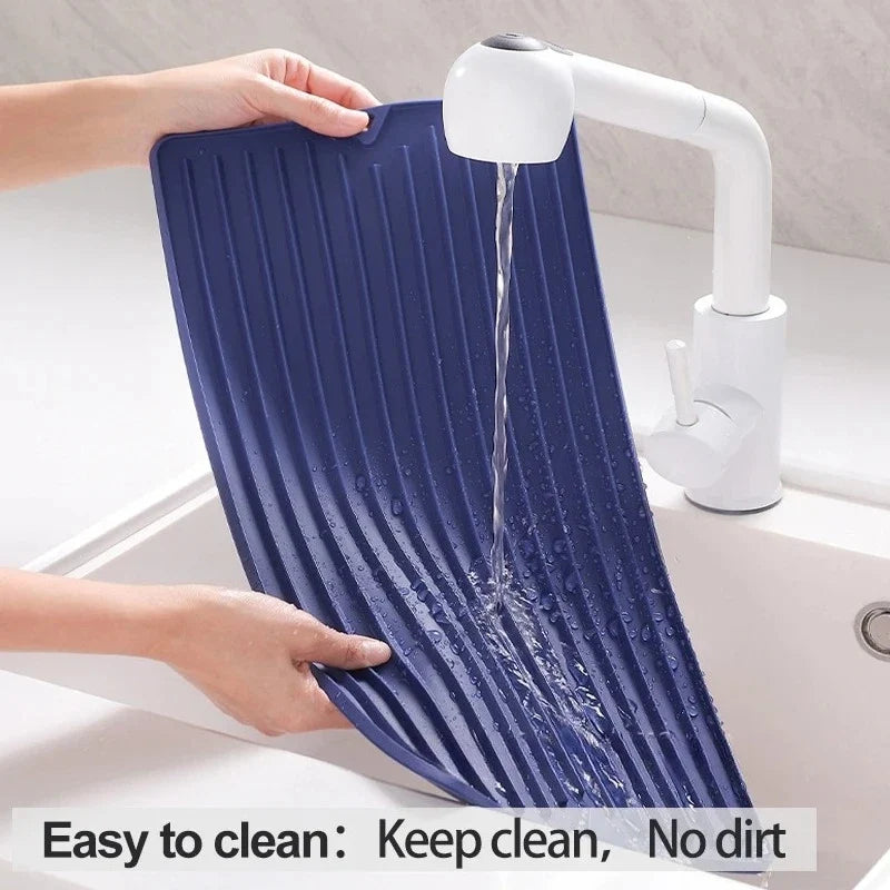 Silicone Dish Drying Mat | Food Grade, Heat Resistant Kitchen Mat
