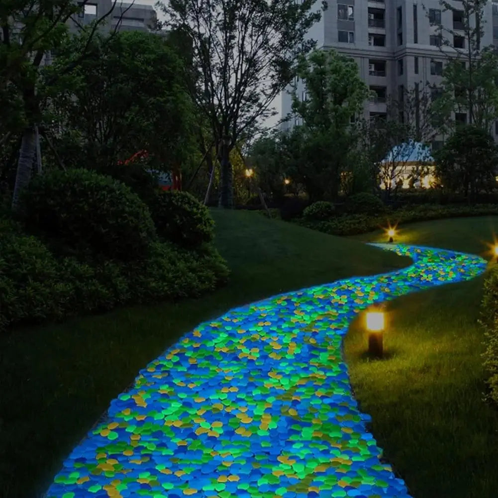 200 DIY Solar Powered Flowerpot Decoration Gravel Multi-color Night