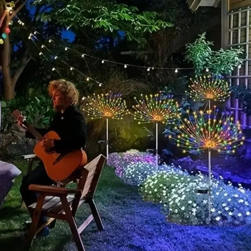 Solar Firework Fairy String Lights – 8 Modes, IP65, 5M