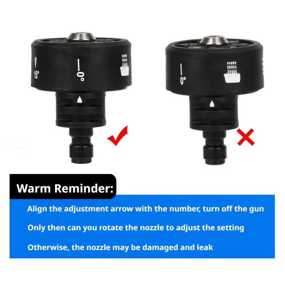 6-in-1 High Pressure Washer Nozzle 1/4" Quick Connect