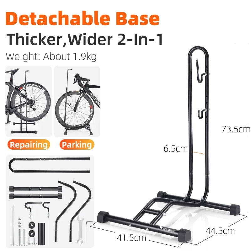 WEST BIKING 3-in-1 Bike Parking Stand – MTB & Road Repair