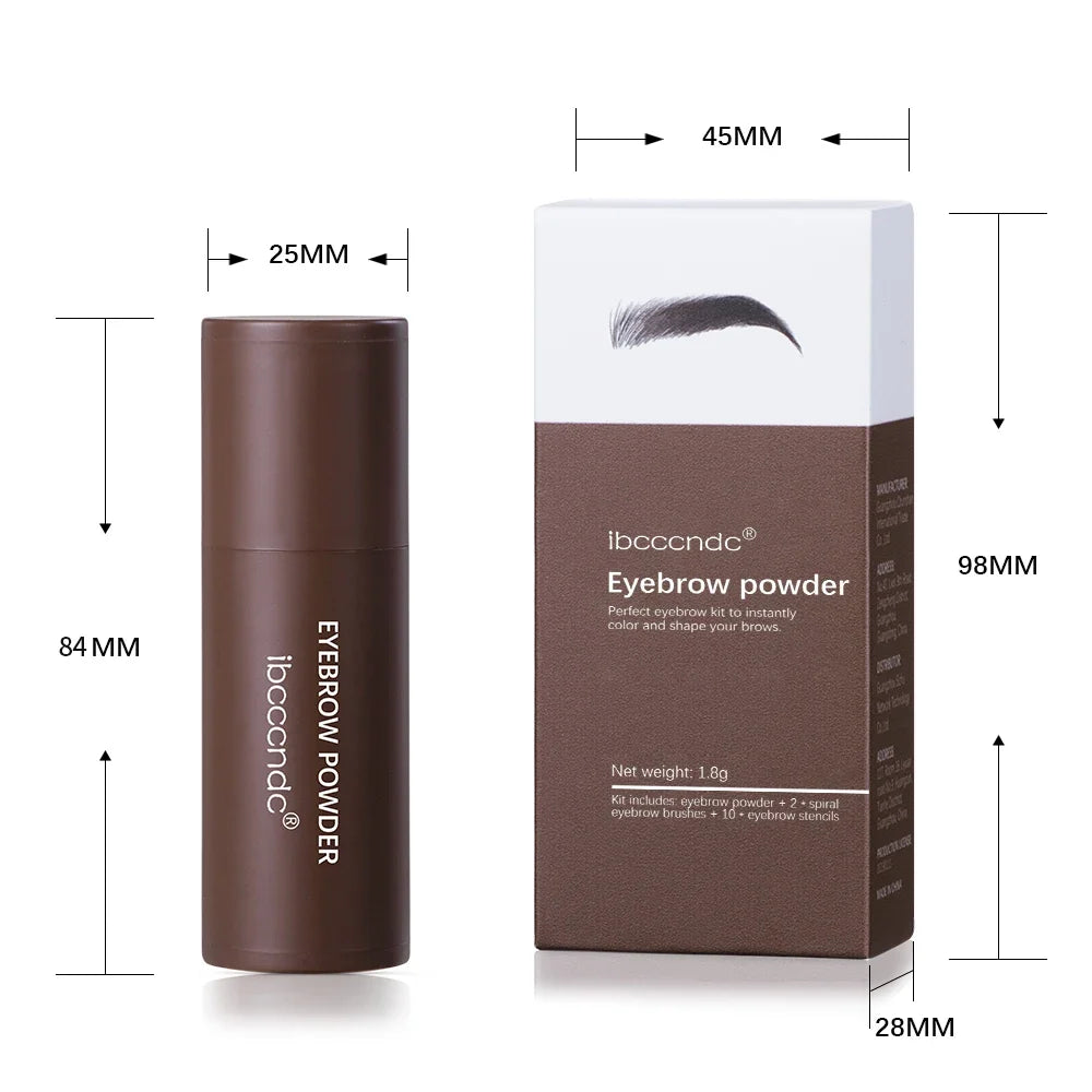 ibcccndc Eyebrow Stamp Kit – Waterproof Brow Shaping 3 Colors