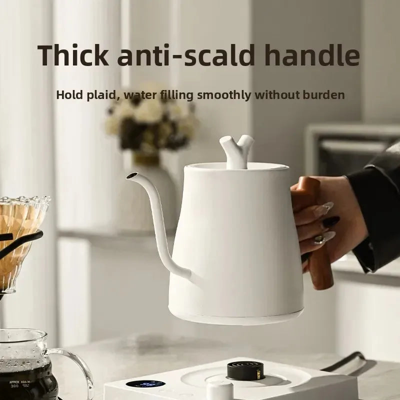 1000W Gooseneck Electric Kettle 1L | LED Temp Control, Stainless