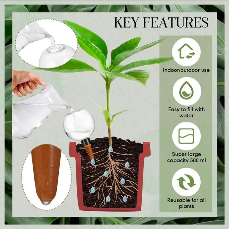 Automatic Drip Irrigation System Self Watering Plant Bulbs Garden