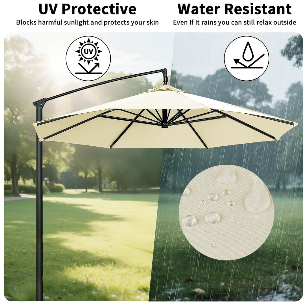Patio Umbrella Replacement Canopy Cover – 6 & 8 Rib, 2m–3m