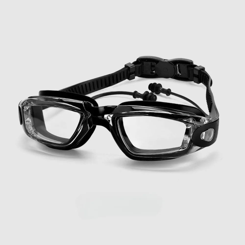 Anti-Fog Swimming Goggles with Earplugs | Silicone Swim Goggles