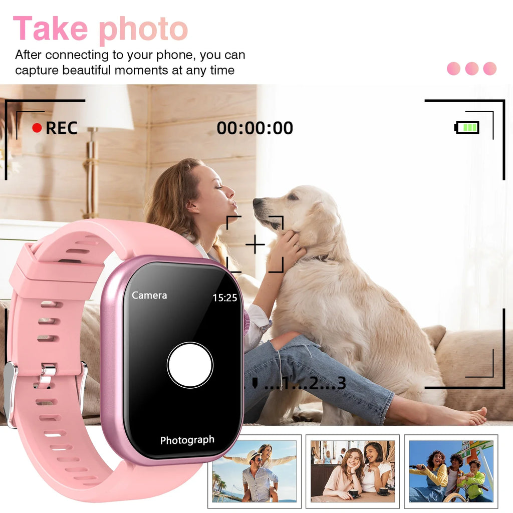 LOMAXFR Smart Watch – 2.01" HD Screen, Wireless Calling, Fitness