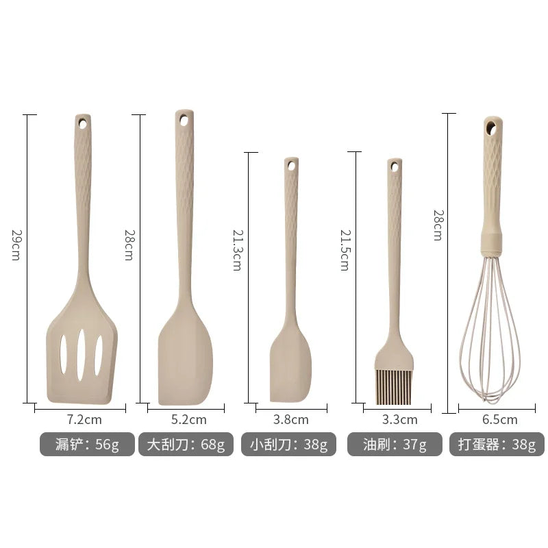 21-Piece Silicone Kitchen Baking & Cooking Tool Set