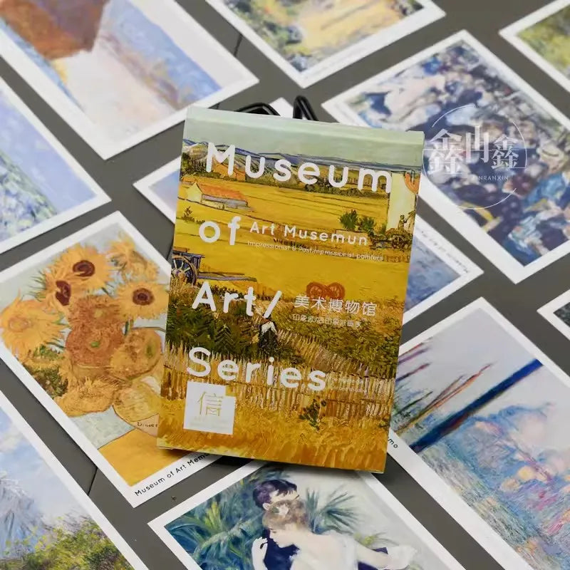 Museum Art Series Postcards Van Gogh Oil Painting Greeting Cards