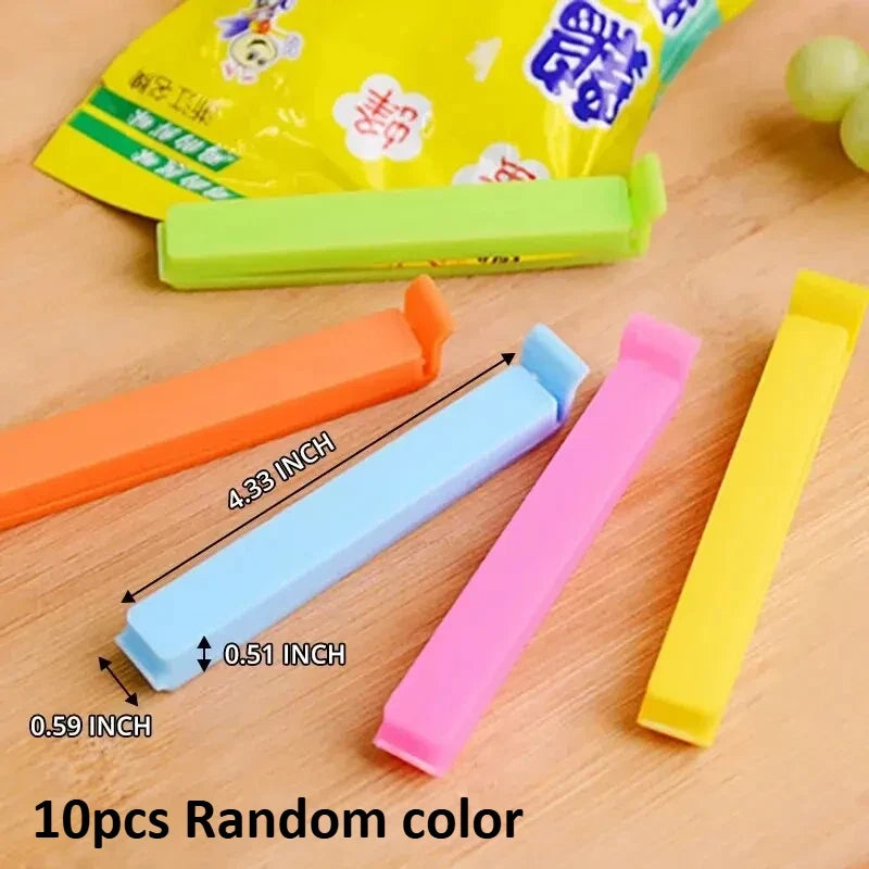Food Bag Clips Plastic Sealing Kitchen Storage Reusable Snack Sealer