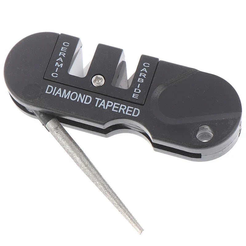 3-in-1 Portable Knife Sharpener – Tungsten Ceramic Carbide