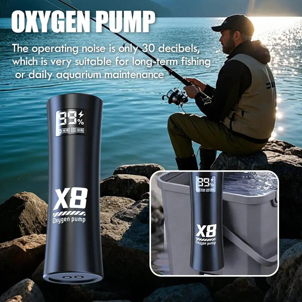 USB Rechargeable Portable Aerator – Dual Motor, Quiet, 10H