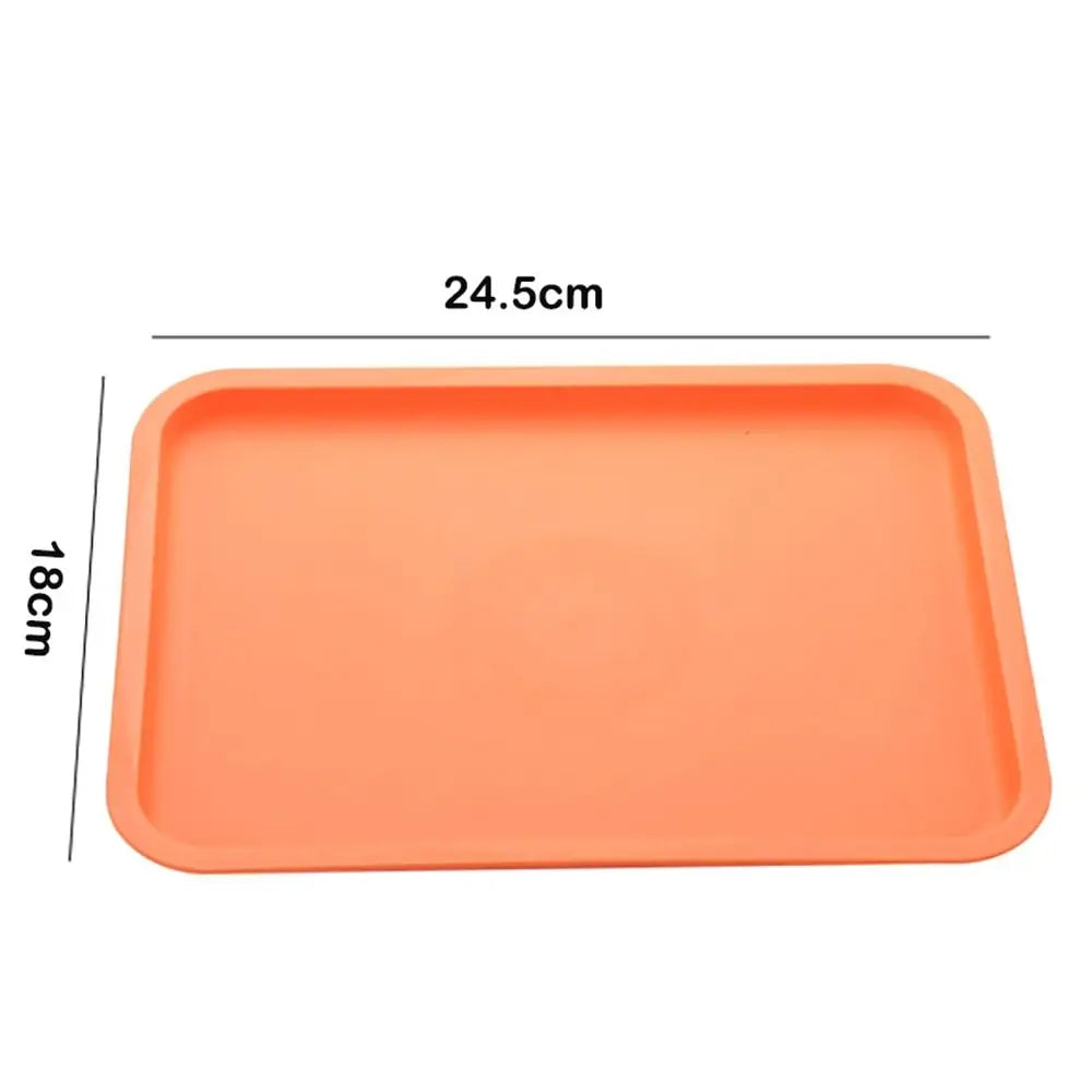 Northern Europe Plastic Storage Tray Multicolor Rectangular Food