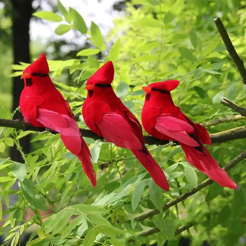 Artificial Feather Bird Clip – Realistic Home & Garden Décor