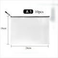 A4 Clear Zipper Pouch – Waterproof Document & Craft Organizer