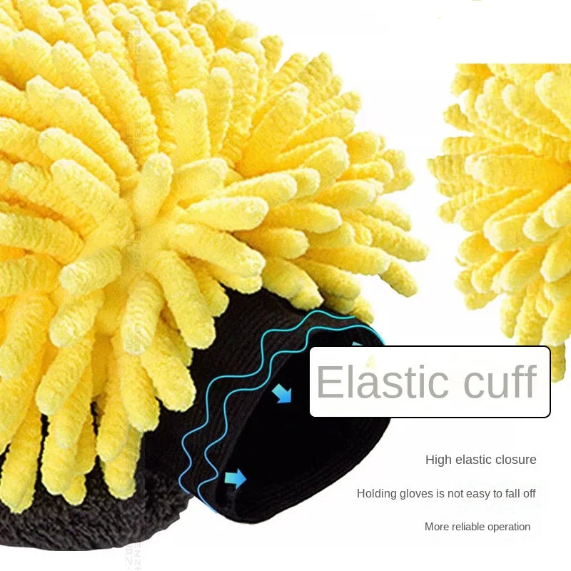 Coral Fleece Car Wash Mitt – Soft Anti-Scratch Detailing Glove