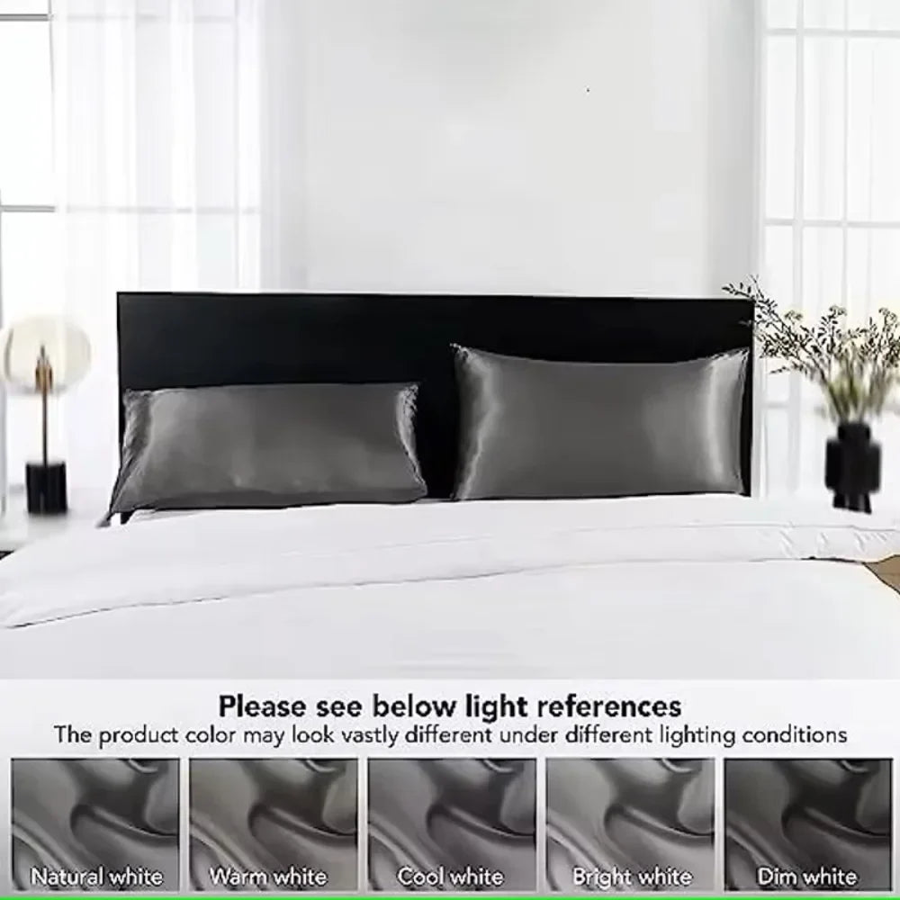 Satin Pillowcase Set of 2 | Silky Soft Pillow Covers for Hair & Skin