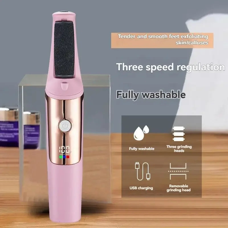 Electric Foot Callus Remover – Rechargeable Portable Foot File Kit