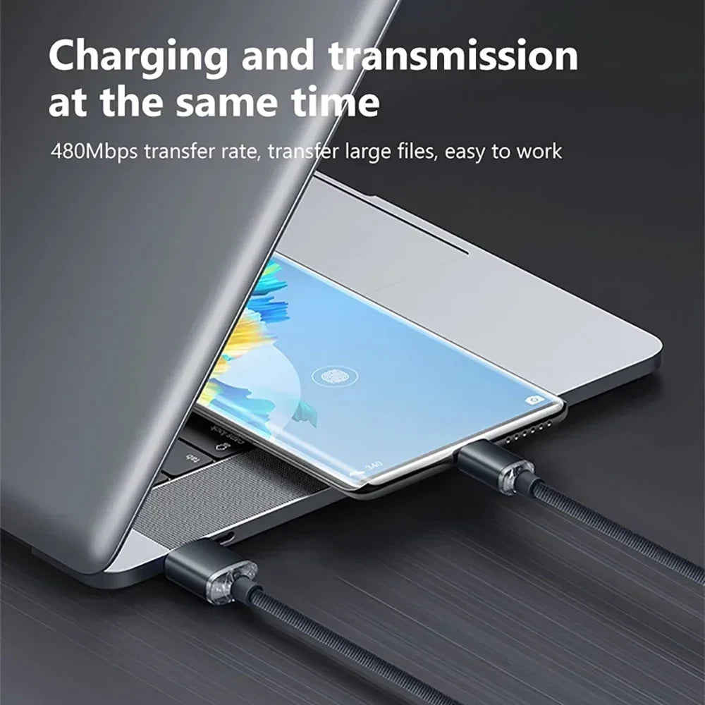 120W USB-C to USB-C Fast Charging Braided Cable | 6A PD