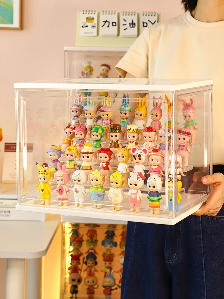 Large Collectible Figure Display Case – Dust-Proof Organizer Box
